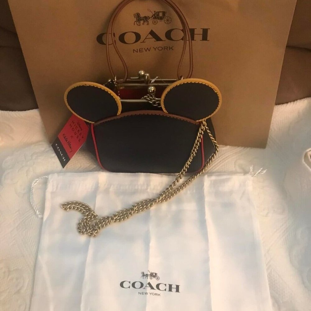 Coach X Mickey Keith Haring Leather Women's Bag Brand New
